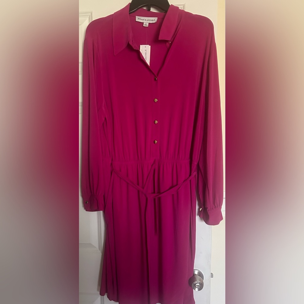 Emma and Michele Fuchsia Dress 2X